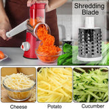 Multifunctional Roller Vegetable Cutter Hand Crank Home Kitchen Shredder Potato Grater